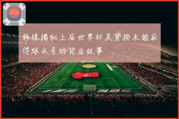 韩媒揭秘上届世界杯吴贤揆未能获得球衣号的背后故事